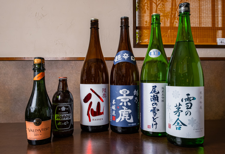 ◆厳選地酒※仕入れによって異なる場合があります。